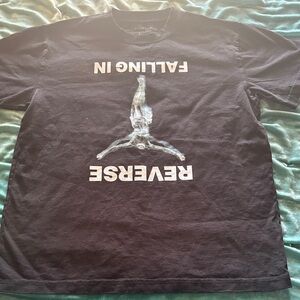 Reverse Falling In Black Graphic Tee